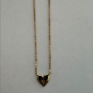 Electric Picks Dainty Gold Heart Pendant Necklace